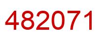 Number 482071 red image