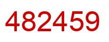 Número 482459 imagen rojo