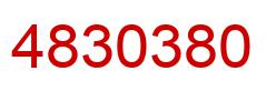 Number 4830380 red image