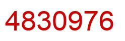 Number 4830976 red image