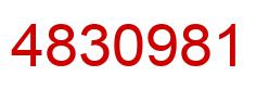 Number 4830981 red image