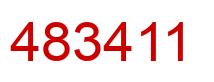 Number 483411 red image