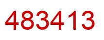 Number 483413 red image
