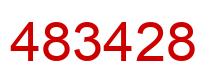 Number 483428 red image