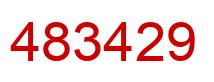 Number 483429 red image