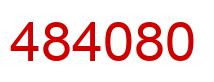Number 484080 red image