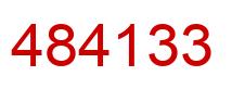 Number 484133 red image