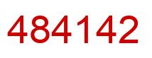 Number 484142 red image