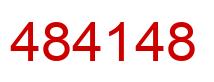 Number 484148 red image