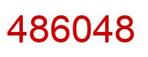 Number 486048 red image