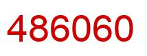 Number 486060 red image