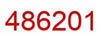 Number 486201 red image