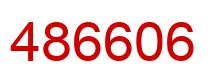 Number 486606 red image