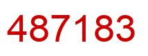 Number 487183 red image