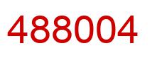 Number 488004 red image