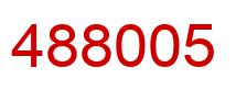 Number 488005 red image