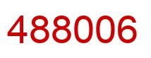 Number 488006 red image