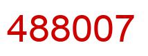 Number 488007 red image