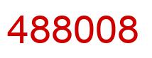Number 488008 red image
