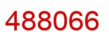 Number 488066 red image