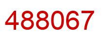 Number 488067 red image