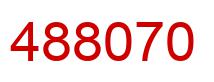Number 488070 red image