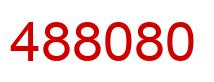 Number 488080 red image