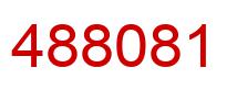 Number 488081 red image