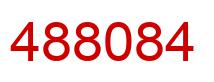 Number 488084 red image