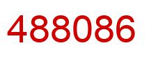 Number 488086 red image