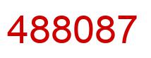 Number 488087 red image