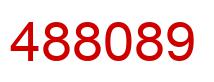 Number 488089 red image