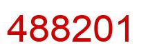Number 488201 red image