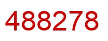 Number 488278 red image
