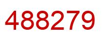 Number 488279 red image