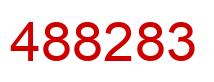 Number 488283 red image