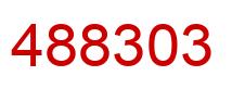 Number 488303 red image