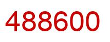 Number 488600 red image