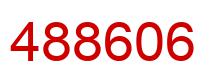 Number 488606 red image