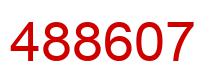 Number 488607 red image