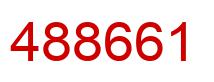 Number 488661 red image