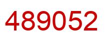 Número 489052 imagen rojo