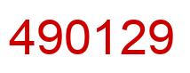 Número 490129 imagen rojo