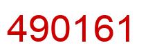 Number 490161 red image