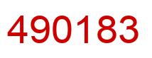 Number 490183 red image