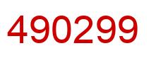 Number 490299 red image