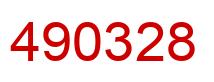 Number 490328 red image