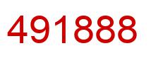 Number 491888 red image