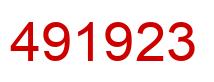 Número 491923 imagen rojo
