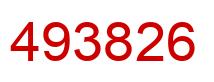 Number 493826 red image